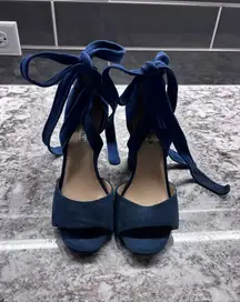Karl Lagerfeld Navy Heels 
