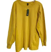 Wild Fable Mustard Yellow Long Sleeve Shirt SZ M NWT Women's