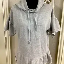 Betsey Johnson Sweatshirt Women's Size Medium Short Sleeve Sweatshirt