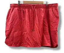 St. John's Bay Pink Pull-On Drawstring‎ Activewear Skort Sz 2X Plus NEW