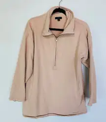 J. Crew Women's University Terry Long Half-Zip Tunic BD657 Small