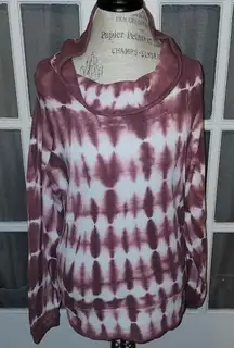 Pilcro Anthropologie Womens Thermal Tie Dye Cowl‎ Neck Sweater Medium