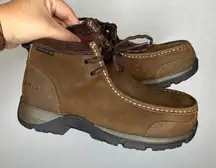 Ariat Edge Lite Composite Toe Leather Ankle Boots Women's Brown 5.5 Work Shoes