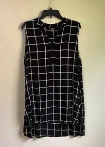 Kaktus XL black and white dress tunic