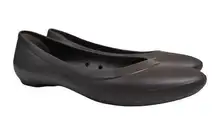 Crocs  Brown Ballet Slip On Flats Womens 8