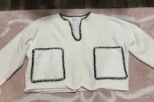 Grey Bandit Cropped Sweater