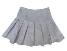 Preppy Pleated Tan Skirt