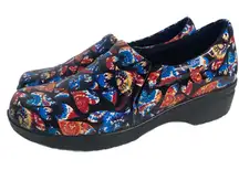 Easy Works by Easy Street Heart Shape Clogs Slip Resistant Nurse Shoes‎ Sz 10W