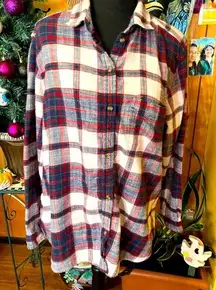 American Eagle extra large plaid, women’s flannel shirt, BoHo