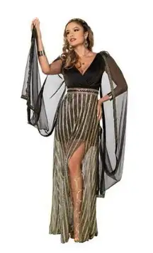 Spirit Halloween Adult Roman Empress Costume new size Small