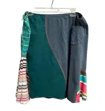 New Elisabethan Upcycled Patchwork Sz XL Multi Color Eco Friendly Recycled Tee