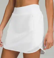 Lululemon Hotty Hot HR High-Rise Athletic Skirt Skort *Long White Size 2
