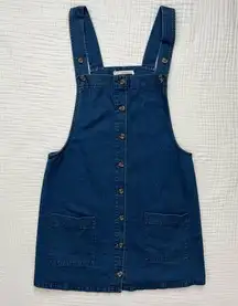 Ellison blue denim overall jumper/dress -Size Large