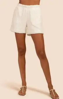 💕TRINA TURK💕 Idol Shorts ~ All That Glitters Sequin White XL NWT