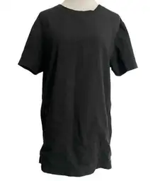 Jaanuu Size Medium Black Short Sleeve Scrub Top Uniform Nurse Doctor Healthcare