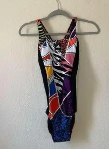 NWT Adidas RICHI MNISI Cross Back One-Piece Swimsuit Multicolor size 0