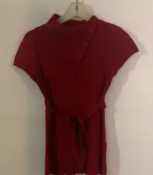 Sweater Project Red Knit Top