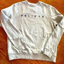 Believe Sweatshirt in Grey and Black by San Francisco Work Shirt.