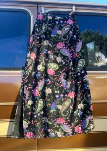 Paisley maxi skirt
