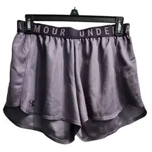 Under Armour Athletic Shorts HeatGear Loose Fit Running Gym Purple Small‎