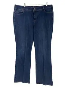 Style & Co. Womens Boot Cut Jeans Size 18 Blue Denim Cotton/Polyester/Spandex