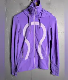 Lululemon Stride Jacket Women's Size 6 Two Tone Purple Long Sleeve Thumb Holes