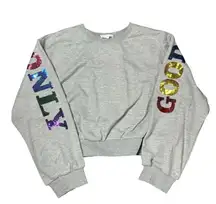 Ces Femme Good Vibes Only Sequin Sweatshirt