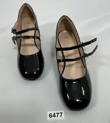 Womans NWOT Newbella Slipon Mary Jane Pumps 9 Black Block Heel