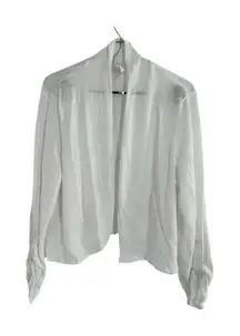 Chico’s size L semi sheer cropped cardigan.