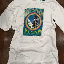 Roxy White Graphic Oversized Long Tee Shirt Dress