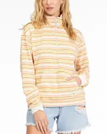 Billabng retro 90s 1/2 zip terry cotton relaxed fit sweatshirt size L