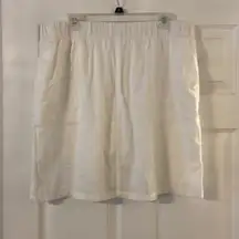 Kim Rogers Linen  Women’s Skorts size L brand new with tag length 20” waist 34”