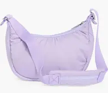 LeSportsac Mini Sheen Crescent Shoulder Bag Lavender Purple Lilac NWT