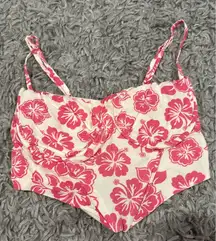 PacSun Floral Corset Top