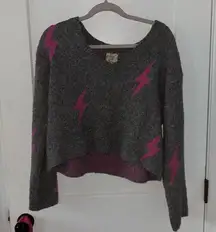 Pink Lightning Bolt Sweater