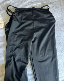 Black Adika Flare Pants Cut-Out