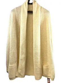 Merona Women's Waffle Knit Cardigan Sweater Size XL