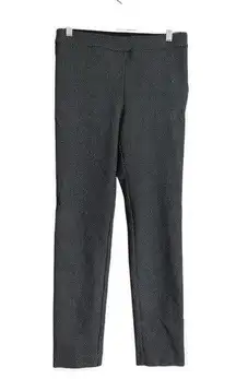 Maison Jules Black White Polka Dot Mid Rise Straight Leg Dress Crop Ankle Pants