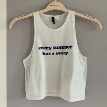 H&M Every Summer Has a Story Crop Tank Top