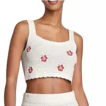 Wild Fable Cream Sleeveless Crop Tank Top