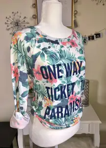 Tropical Print Sweatshirt