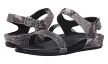 Fitflop Black and Silver Women's Sandals 39 8