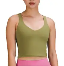 Lululemon Align Tank Top Nulu Size 6 Green Foliage
