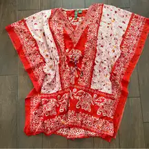 Swimsuit Beach Cover Up Lakhay's Collection Free Size Sequins and Elephants