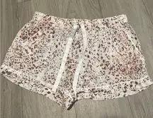 Stars Above Women's Cream and Brown Athletic Shorts