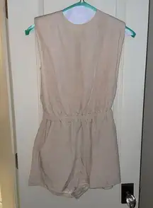 Amanda Uprichard Tan Romper