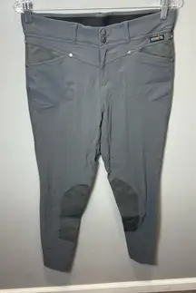 Kerrits Women's Power Stretch Knee Patch Riding Pants Gray Size‎ Large