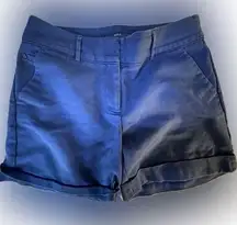 Apt 9 Women’s Cobalt Blue Stretch/Pockets/Sewn Cuffs Shorts Size 8