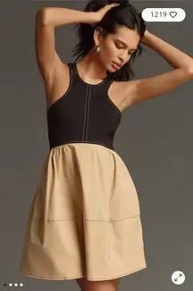 Anthropology Maeve Twofer Halter Mini Dress size XL