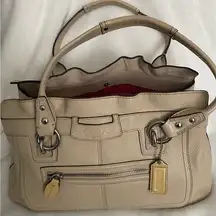 Coach Pebble Stone Leather Shopper bag. Medium bag. Pre-owned.